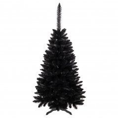 Brad de Crăciun negru 150 cm