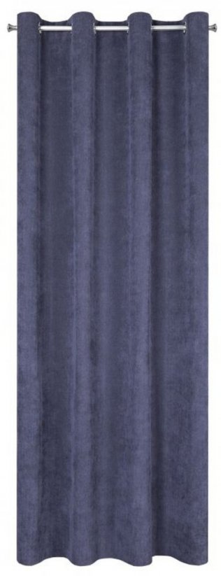 Zavjesa za zamračivanje krugova u tamno plavoj boji 140 x 250 cm