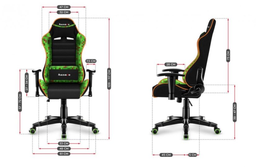Pohodlné MINECRAFT herní křeslo pro teenegery
