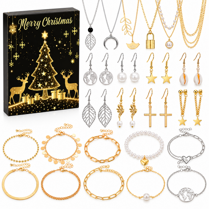 Adventní kalendář se šperky pro ženy a dospívající dívky