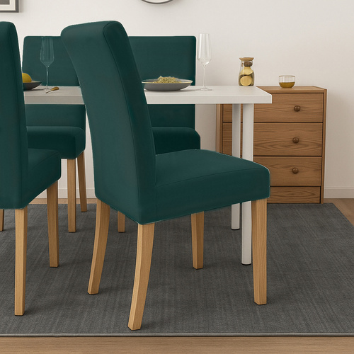 Set de huse pentru scaune din catifea elastică - 6 buc