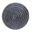 Kvalitný koberec v sivej farbe okrúhly s priemerom 90cm