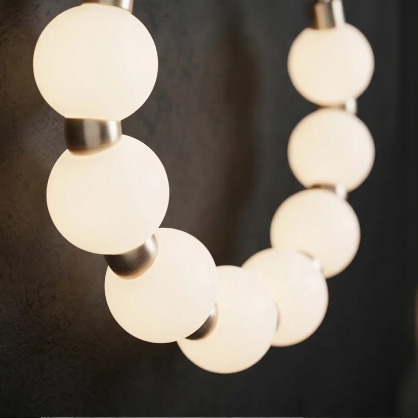 Moderní LED nástěnné svítidlo s kulatými stínidly
