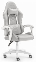 Gaming stolica HC-1000 sivo-bijela tkanina