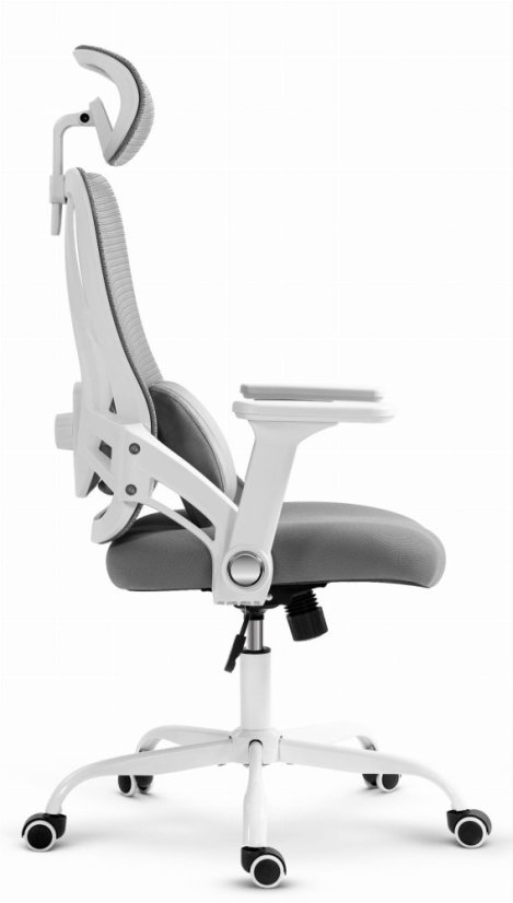 CABRO C507 scaun ergonomic cu suport lombar și pentru cap reglabil, gri