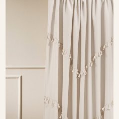 Hellbeige Gardine CHLOE mit Ösen 140x250 cm
