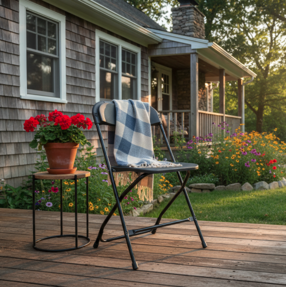 Skládací cateringová židle 49,5 x 45 x 81 cm