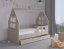 Kinderbettenhaus mit Schublade 140 x 70 cm in Eiche sonoma rechts