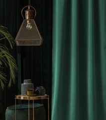 Zelený záves Aura so zavesením na riasiacu pásku 140 x 300 cm