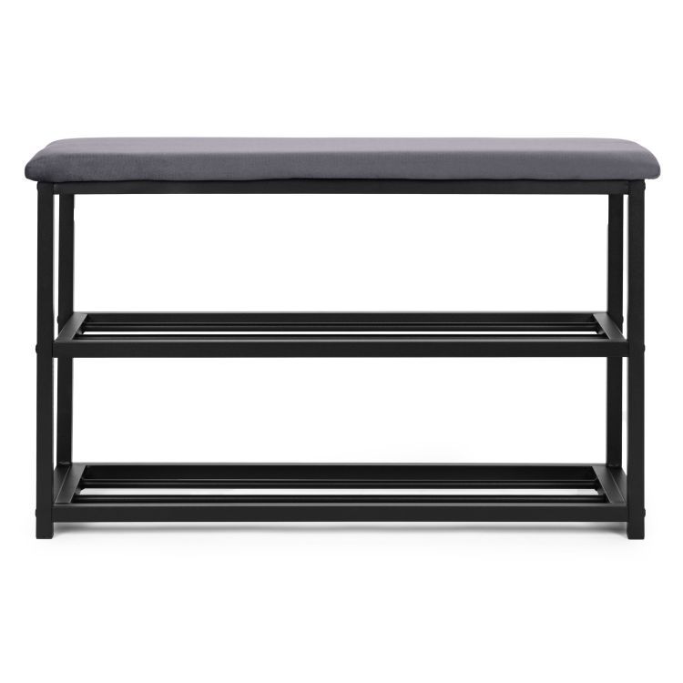 Botník s čalouněným sedákem 80 cm