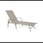 Béžové zahradní lehátko s nastavitelným opěradlem - ideální pro relaxaci