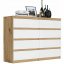 Comodă modernă cu 8 sertare R-140-S8 - diferite variante de culoare - Culoare: antracit