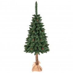 Božično drevo na klinu z borovimi storži 220 cm