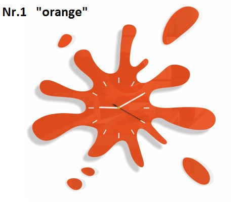 Modern falióra fröccsenő formájú