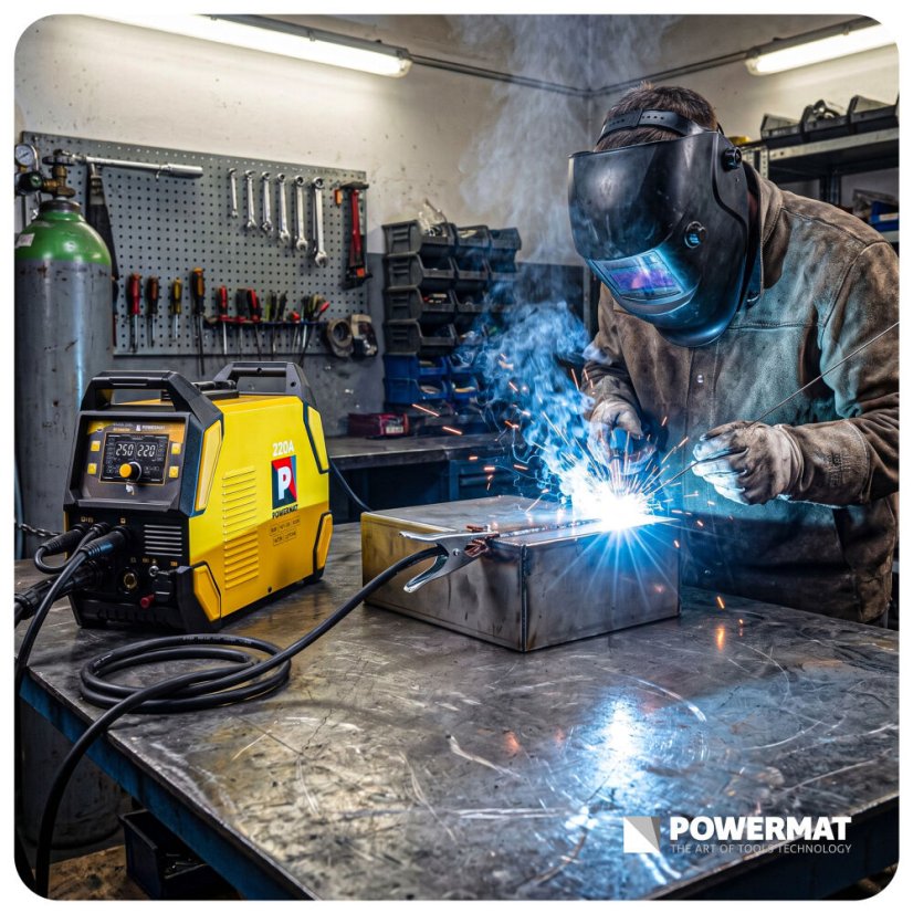 Inverterski aparat za zavarivanje 5 u 1 Powermat PM-PAS-220L 220 A