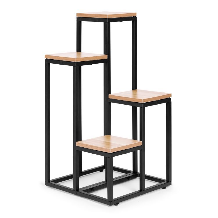 Stojan na květiny ve světlém ořechu