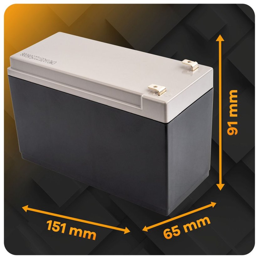 Li-Ion baterie 12V 8 Ah Powermat PM-AKLJ-12V8AM
