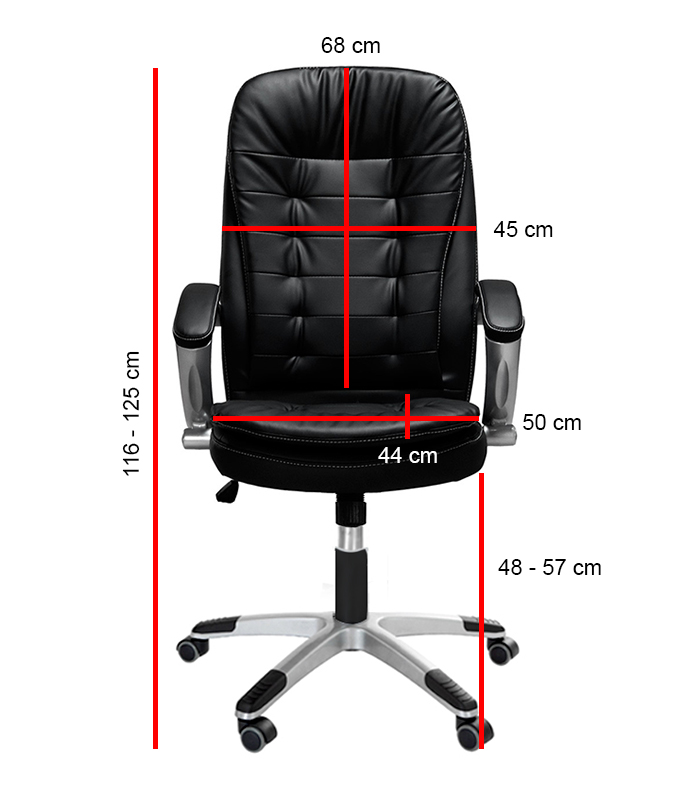 Elegantní kancelářská židle v černé barvě
