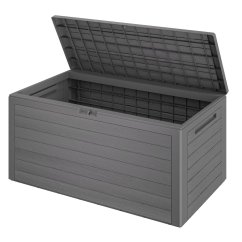 Contenitore da giardino WOODY 280 l - grigio, impermeabile, chiudibile a chiave