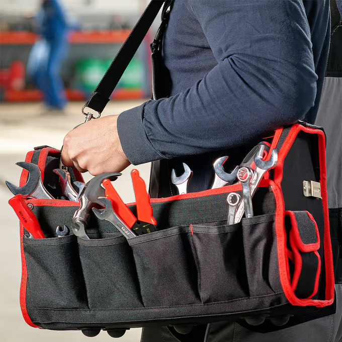Torba za alat 42 cm - 21 džep, remen za rame