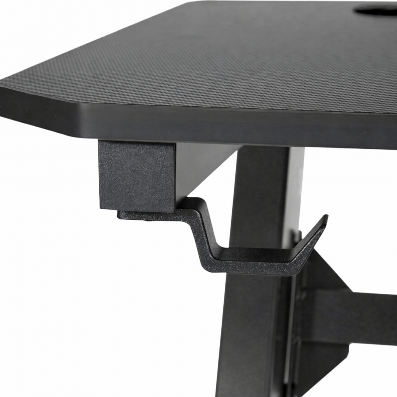 Herní počítačový stůl 120 x 60 cm se sluchátky a držákem na nápoje