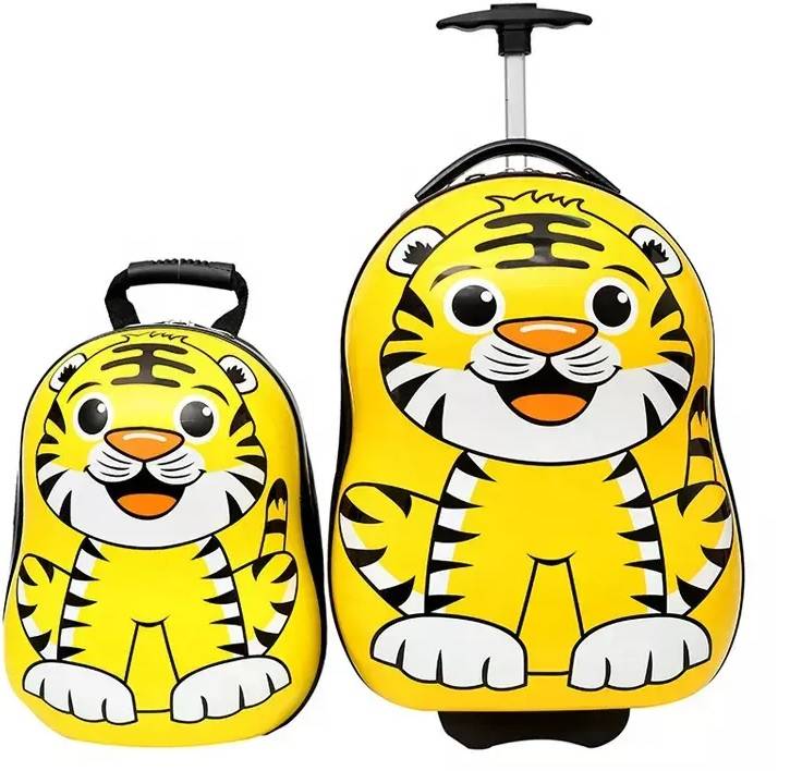Detský cestovný kufor s tigrom 30 l + batoh