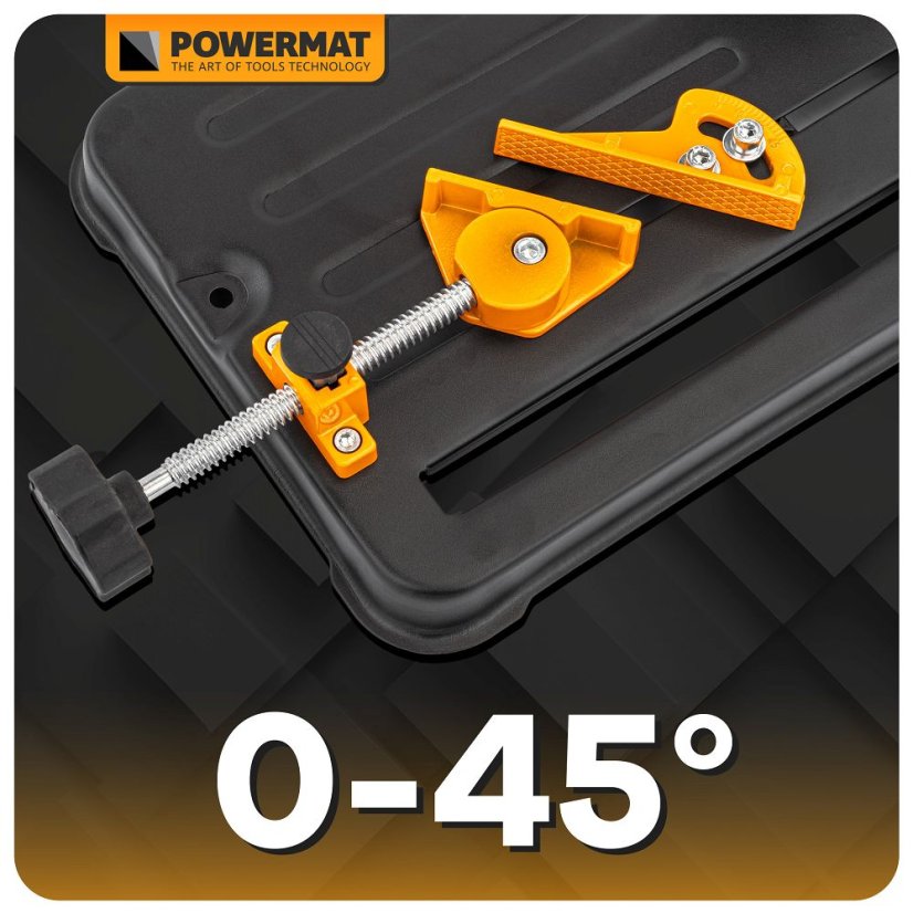 Stojan na uhlovú brúsku s nastaviteľným uhlom rezu 0–45°