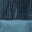 Cortină albastră de catifea pe inele, cu volane 140 x 250 cm