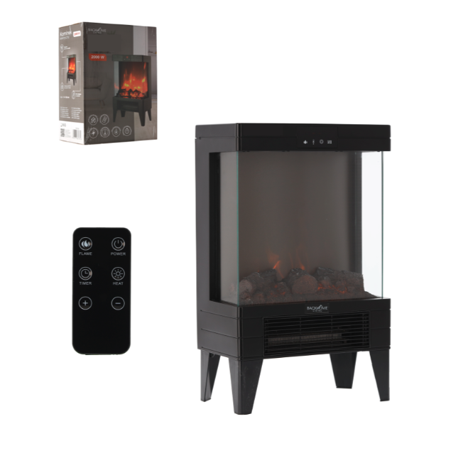 Elektromos kandalló lánghatással 2000 W