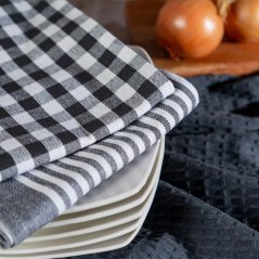 Set de 3 prosoape de bucătărie din bumbac gri