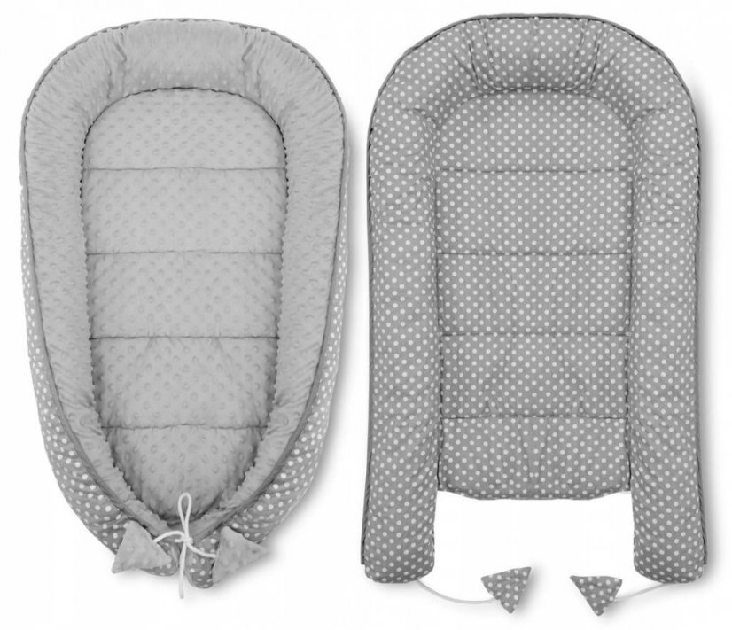Tappeto per passeggino 5in1 bianco con motivo a foglie