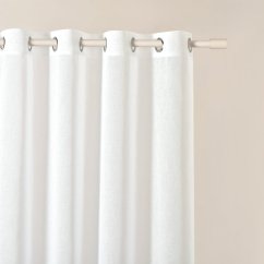 Weißer Vorhang Sensia mit Ösen 400 x 250 cm