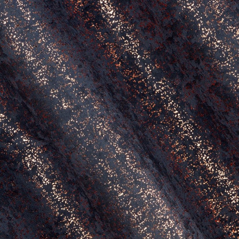 Perdele negre de lux cu imprimare de cupru 135 x 270 cm