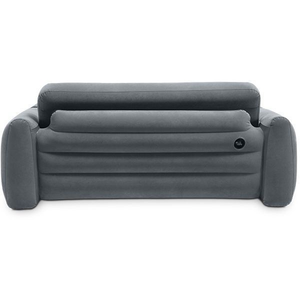 Zložljiv napihljiv kavč 2v1 v temno sivi barvi