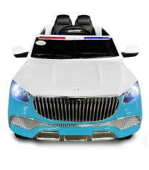 Mașină de poliție cu acumulator pentru copii, cu girofaruri