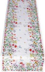 Dekoračná štóla na stôl s lúčnymi kvetmi