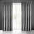 Sivý zatemňujúci záves na riasiacu pásku 