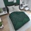 Zöld pamut ágynemű díszítéssel