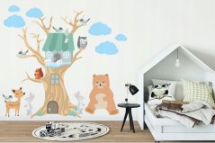 Autocolant decorativ casa animalelor pentru perete 100 x 200 cm