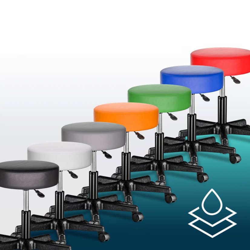 Kozmetični stol na kolesih 360°, nastavljiv - komplet 2