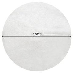 Biely koberec pod vianočný stromček 120 cm