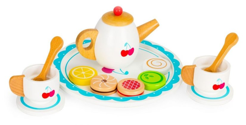 Set na přípravu čaje - doplněk k dřevěné kuchyňce