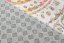Trendiger bunter Teppich mit Mandala-Muster 