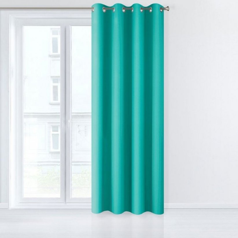 Dolga zavesa iz mete s funkcijo zatemnitve 135 x 250 cm
