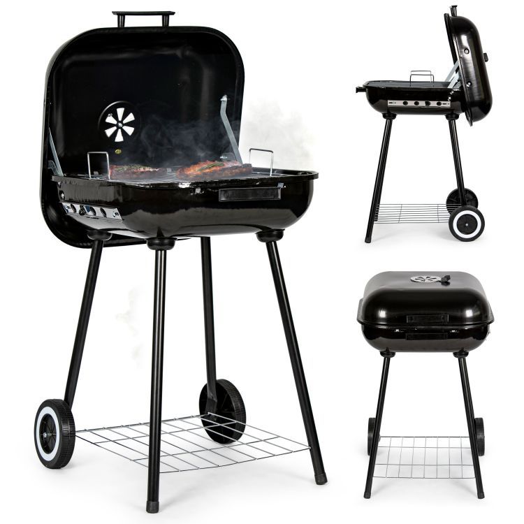 Kerti grill csuklós fedéllel