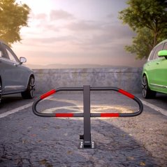 Barriera di parcheggio ad arco con chiave e base