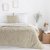 Flauschige Decke mit Fleecefutter - beige