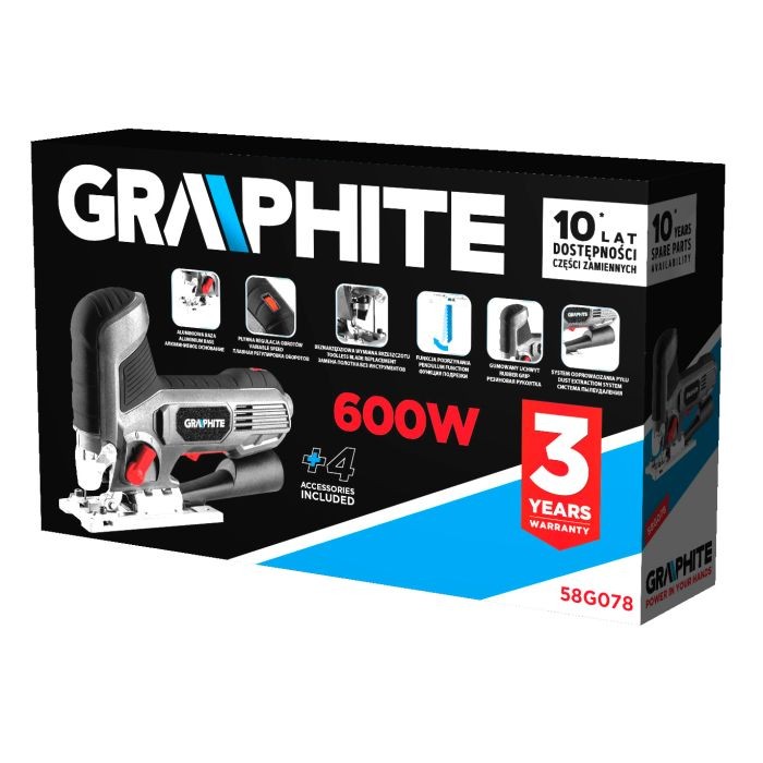 Přímočará pila 600 W, 58G078GRAPHITE