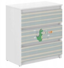 Kommode fürs Kinderzimmer mit Märchendrachen-Motiv 76x40x70 cm
