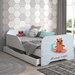 Gyermekágy MIKI 160 x 80 cm matraccal és ráccsal - HAPPY KAPIBARA